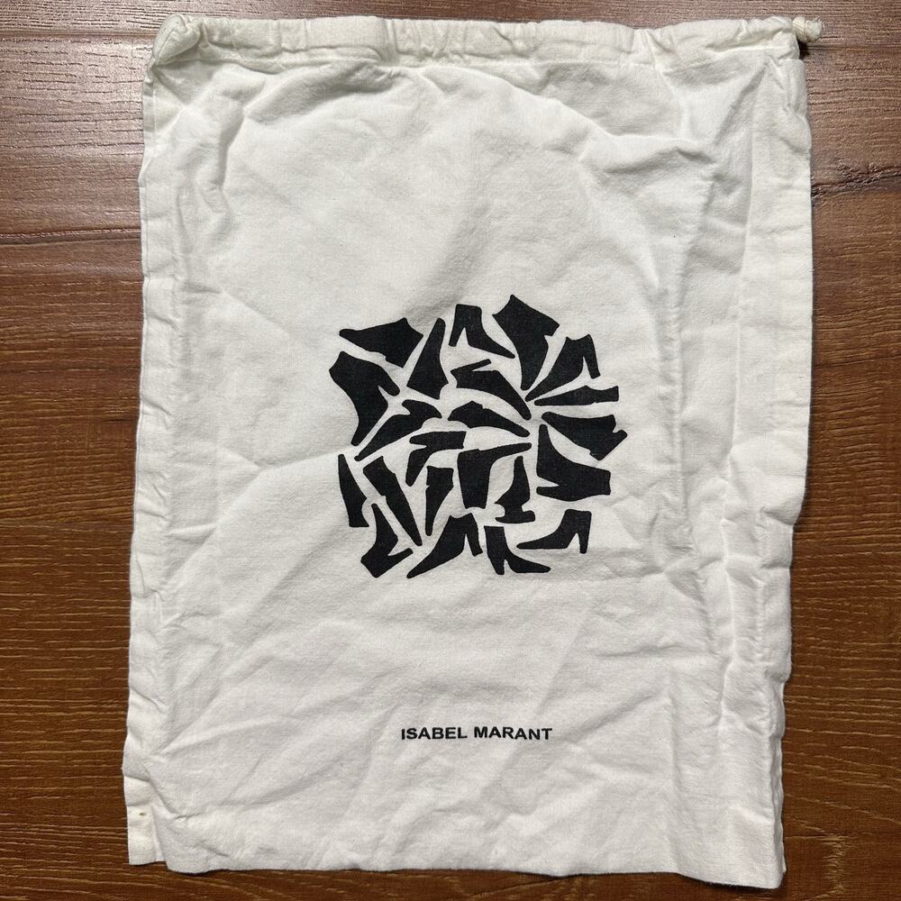 Isabel Marant Dust Bag 13"x10.5" Ivory Drawstring Cover Protector Shoes Heels
